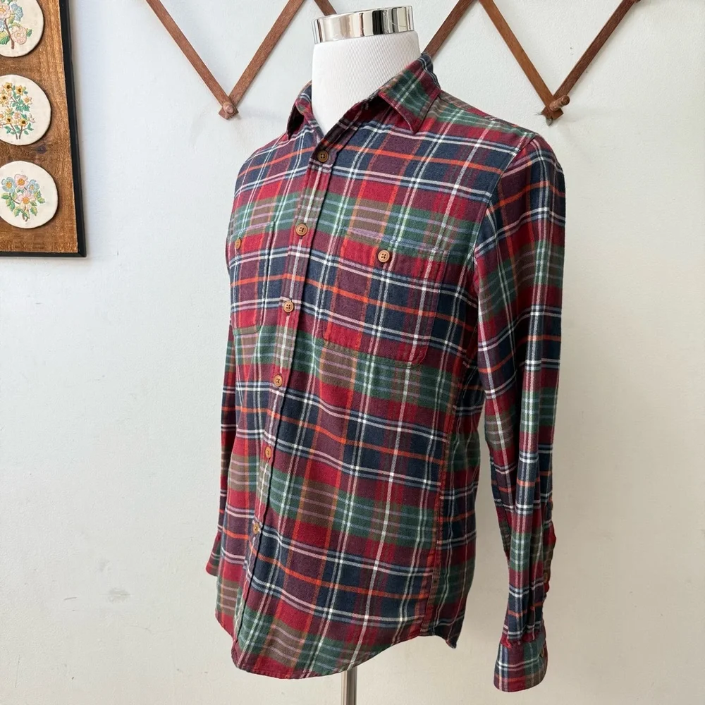J. Crew Flannel Plaid Cotton Button Up Shirt